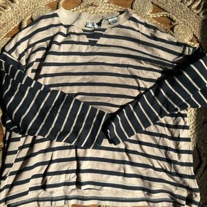 Striped Long Sleeve Shirt L
